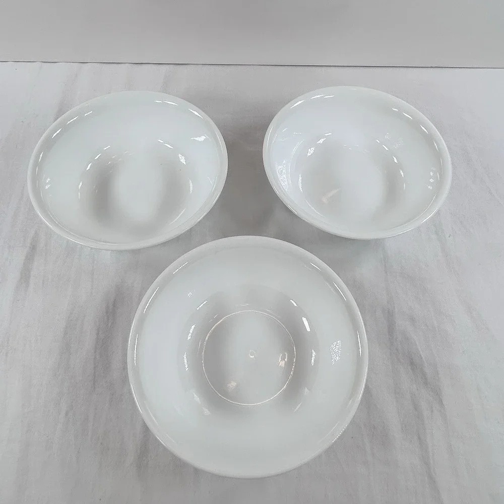 Vintage 3 Corelle Livingware Winter Frost White 6 1/4